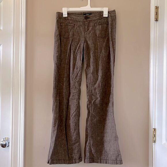 Womens’ Express Cotton/Linen Flare Pants Size 2 - Picture 1 of 6
